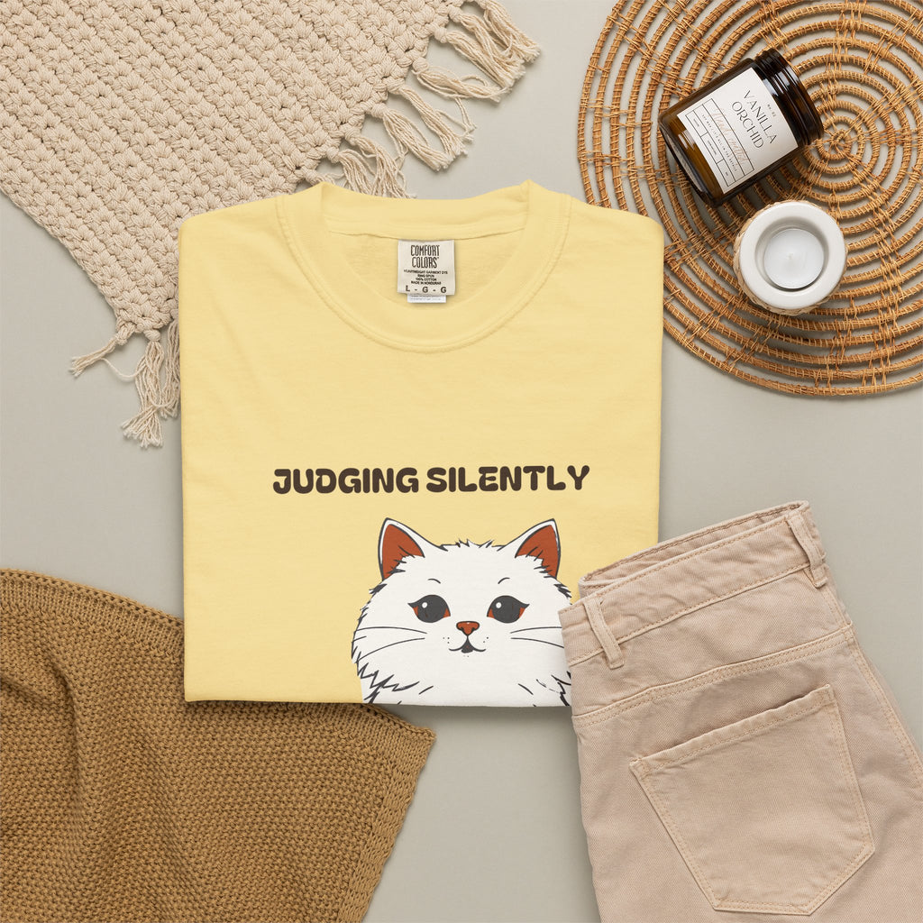 Cat Owner Shirt - Judging Silently From Across the Living Room Tee