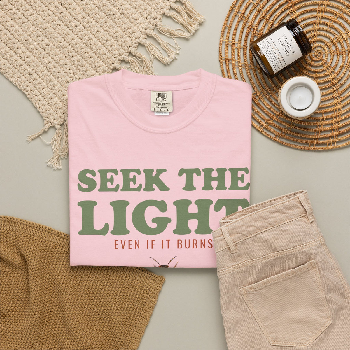 Entomology Gift Shirt - Seek the Light Even If It Burns Tee