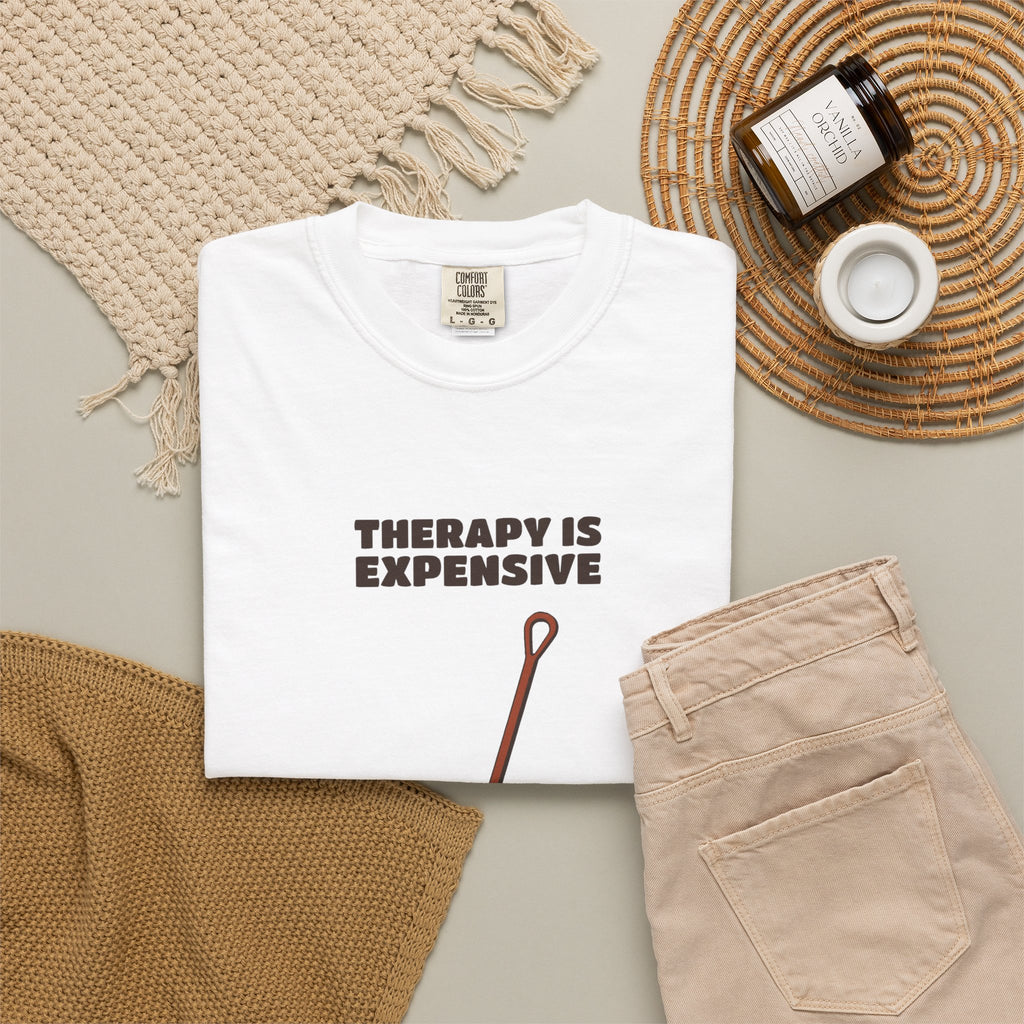 Men's Reluctant Gardener Fall Shirt - Therapy is Expensive Tee |