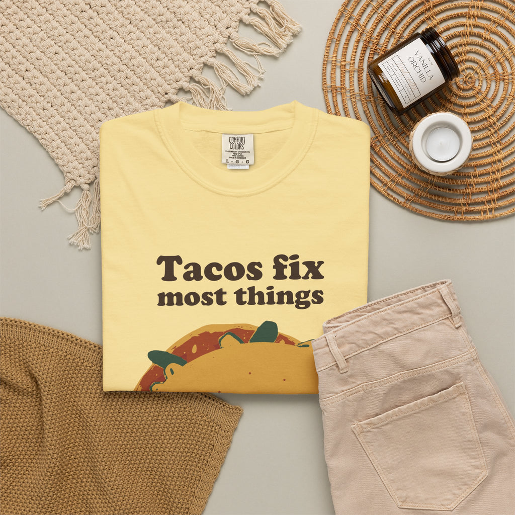 Taco Lover Shirt - Tacos Fix Most Things Tee