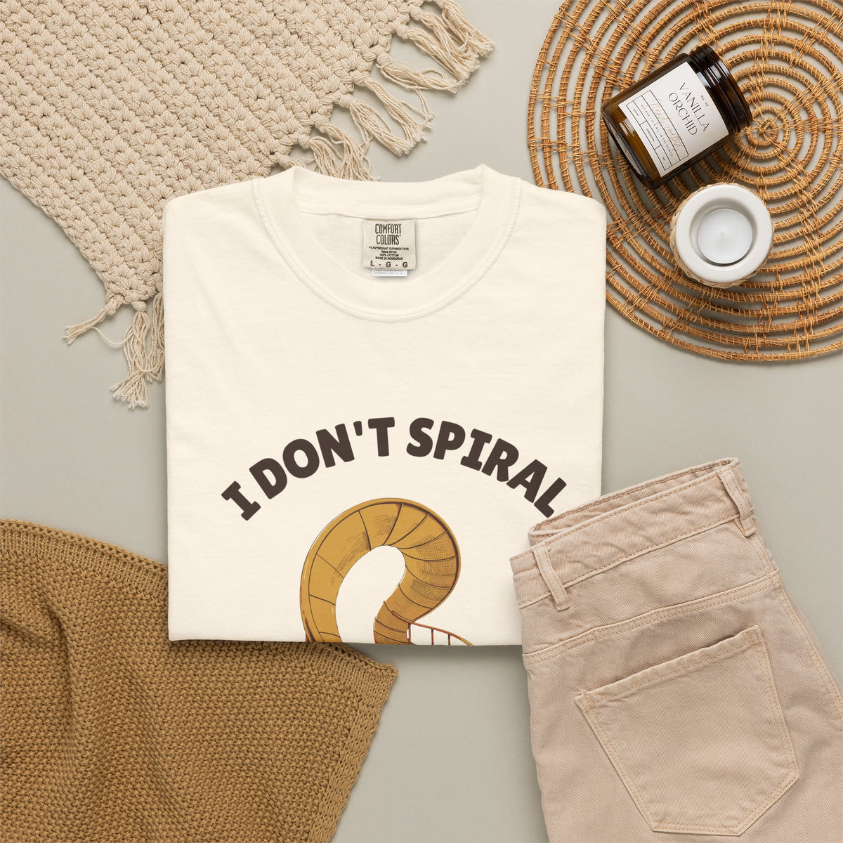 Funny I Don't Spiral I Descend with Style Shirt - Overthinker Gift