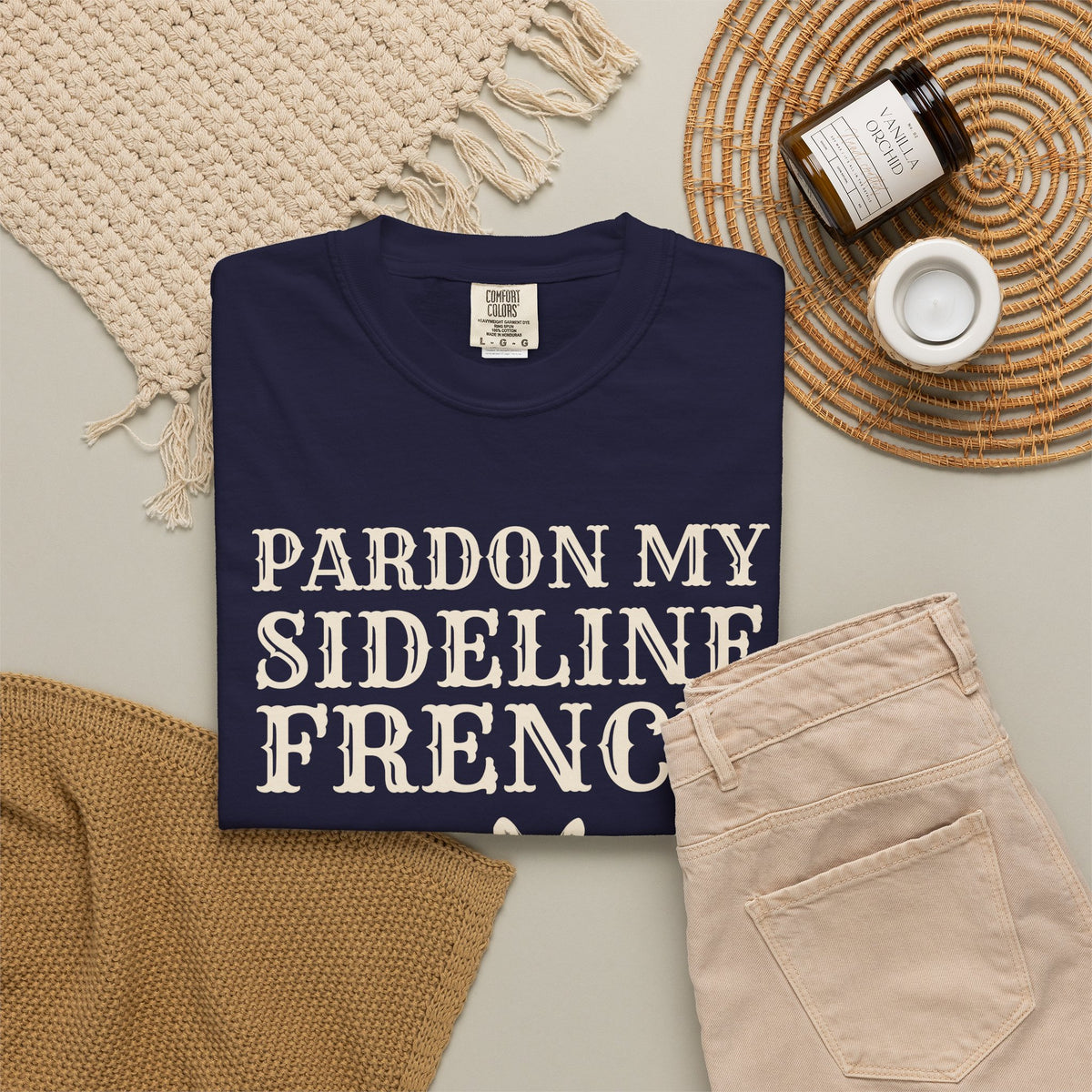 Sports Parent Gift Shirt - Pardon My Sideline French Tee