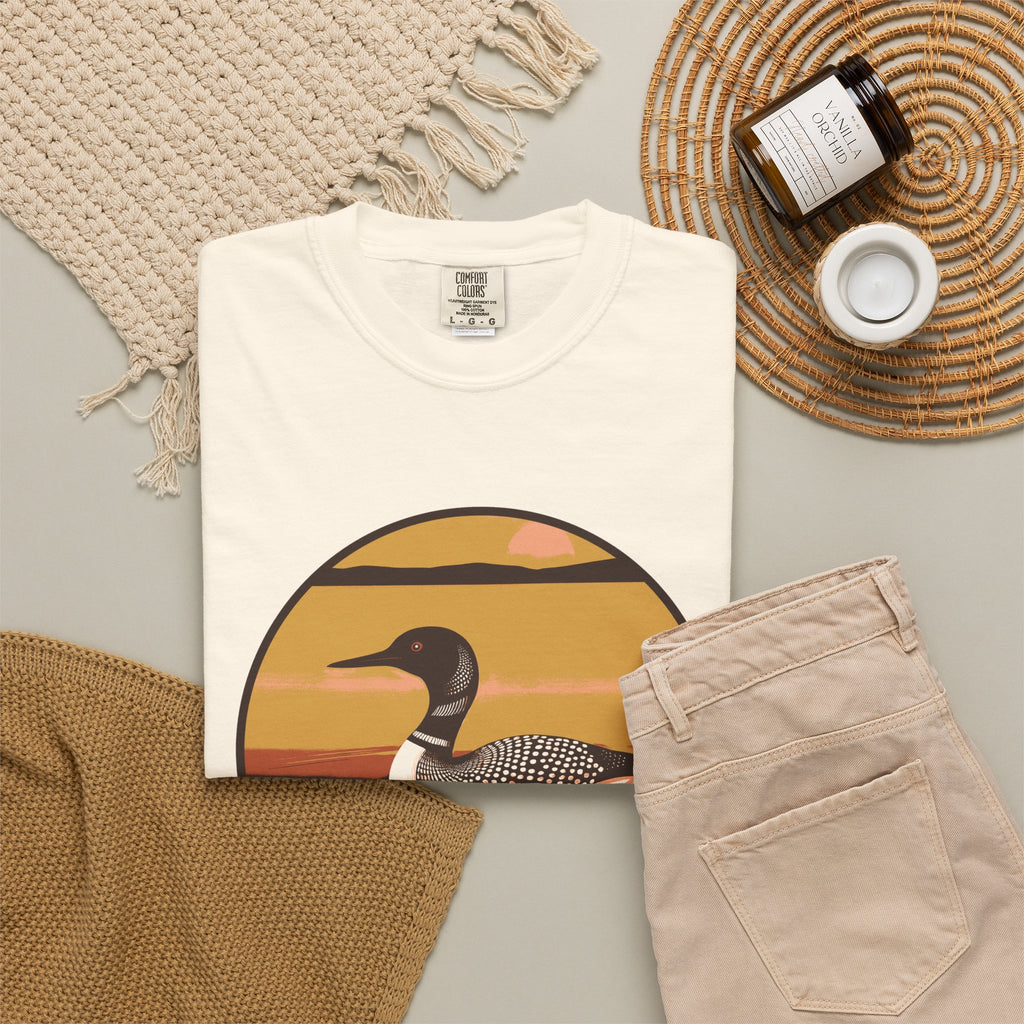 Lake Life Gift Shirt - Morning Loon Tee