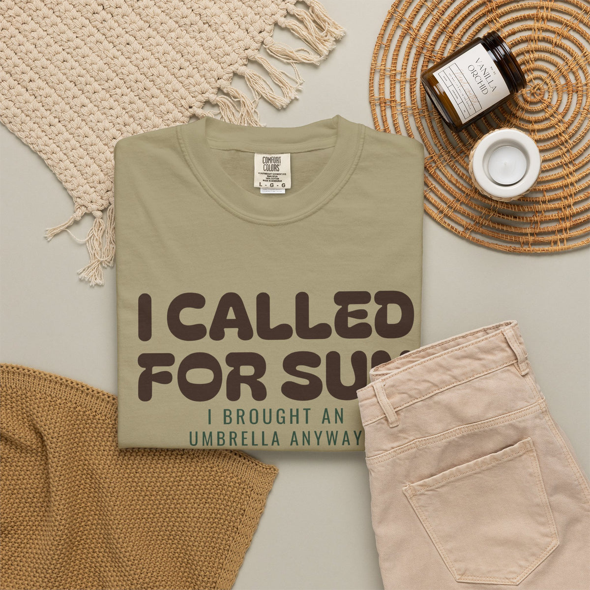I Called for Sun I Brought an Umbrella Anyway Shirt Tee
