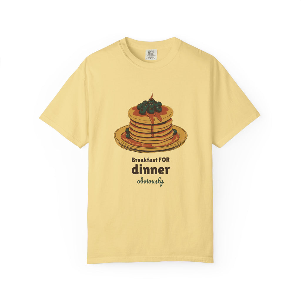 Foodie Gift Shirt - Breakfast for Dinner Obviously Tee