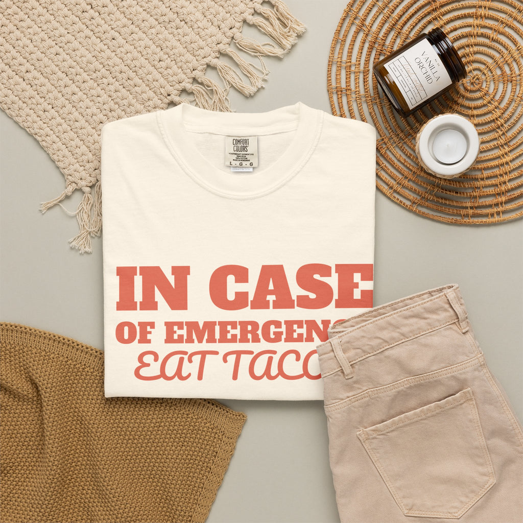 Foodie Gift Shirt - In Case of Emergency Eat Tacos Tee