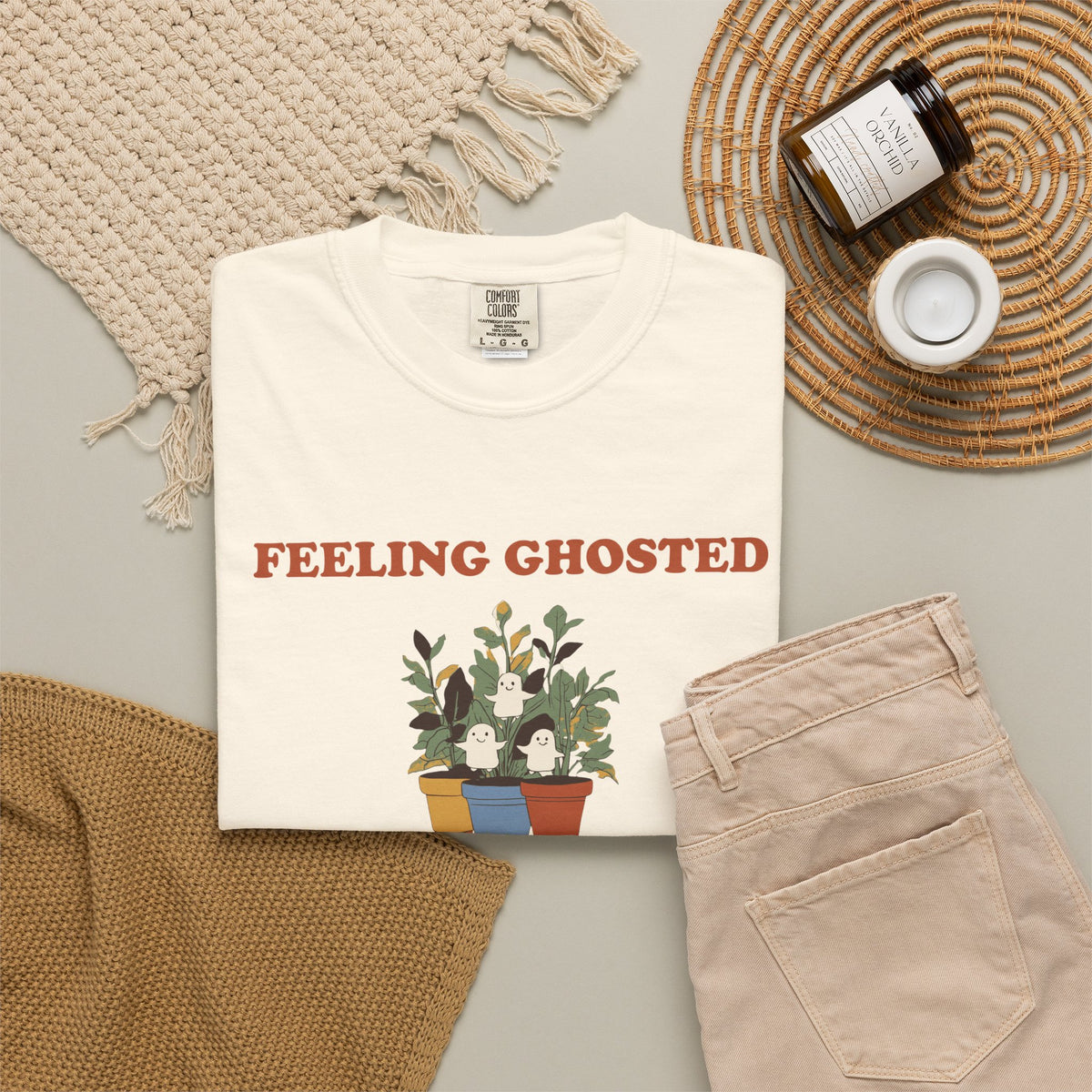 Plant Lover Halloween Shirt - Feeling Ghosted by My Houseplants