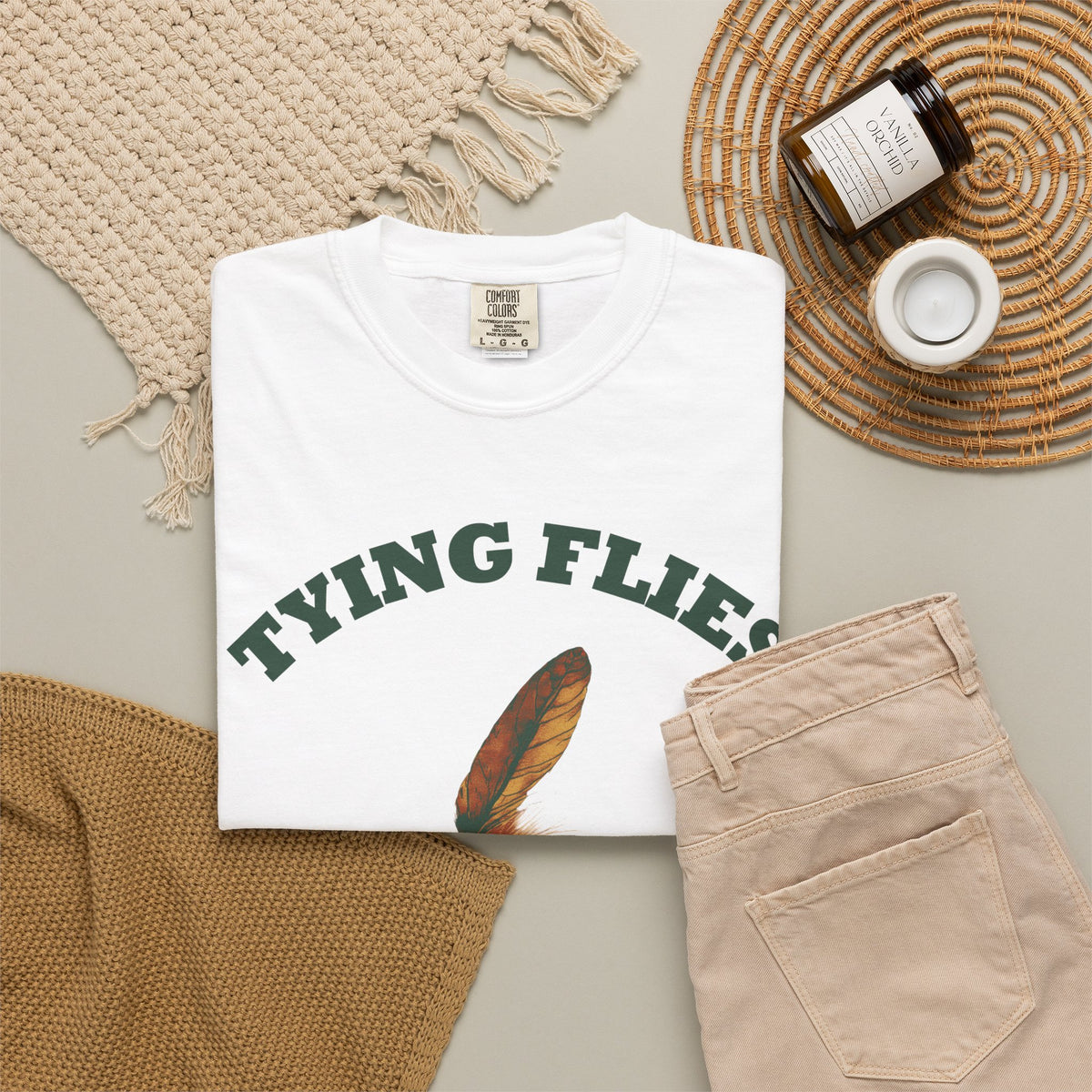Fly Fishing Shirt Tying Flies Knots Hold When They Want Men's Tee