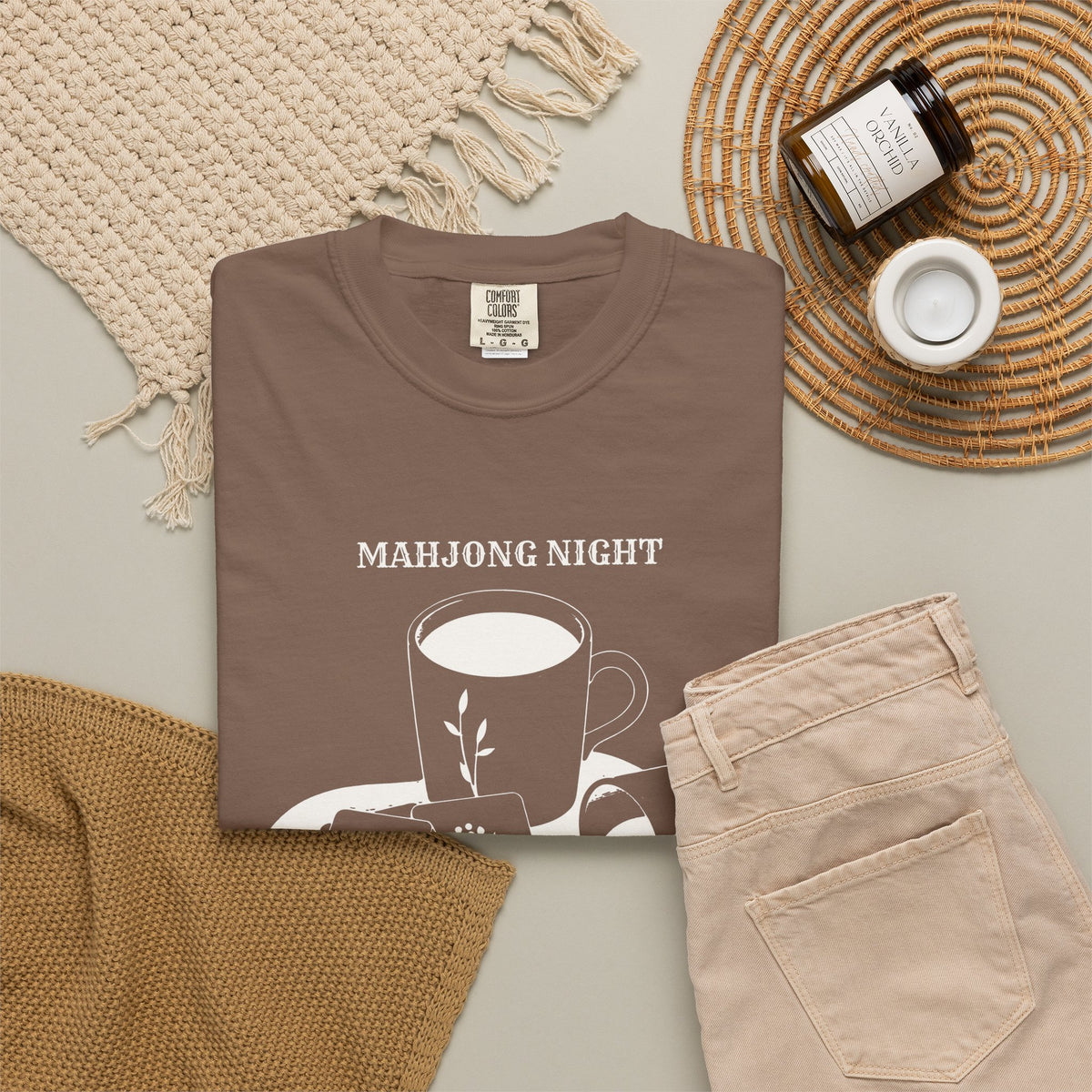 Funny Mahjong Night Spill the Tea and the Dots Shirt Tee