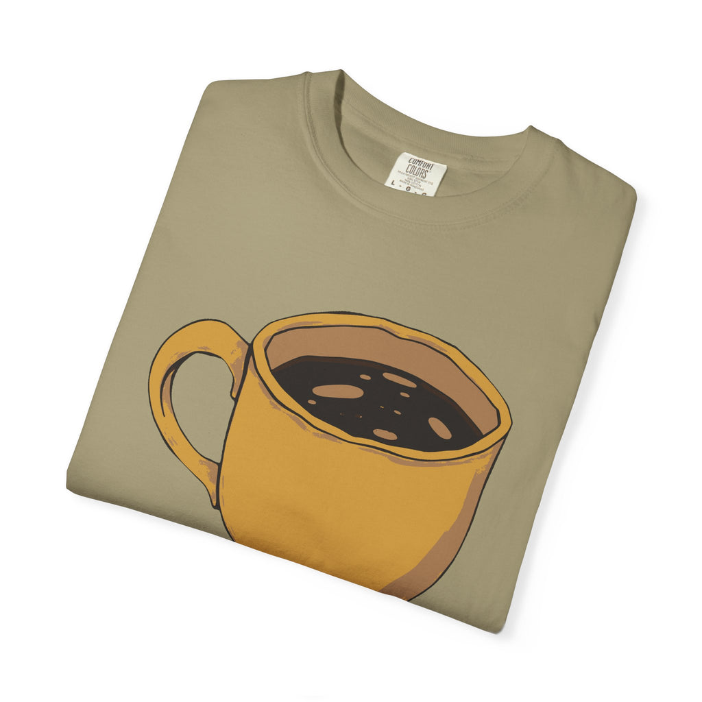 Coffee Lover Shirt - Strong Coffee Quiet Mornings Tee