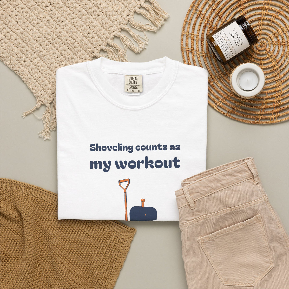 Winter Dad Gift Shirt - Shoveling Counts as My Workout Tee