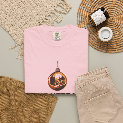Christmas Shirt - Pine Needles Warm Hearth And Vintage Glass Tee