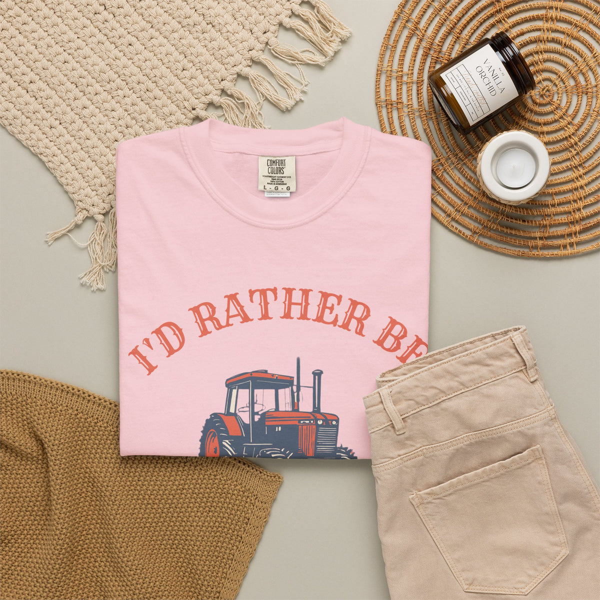 Country Life Shirt - I'd Rather Be Stuck Behind a Tractor Tee