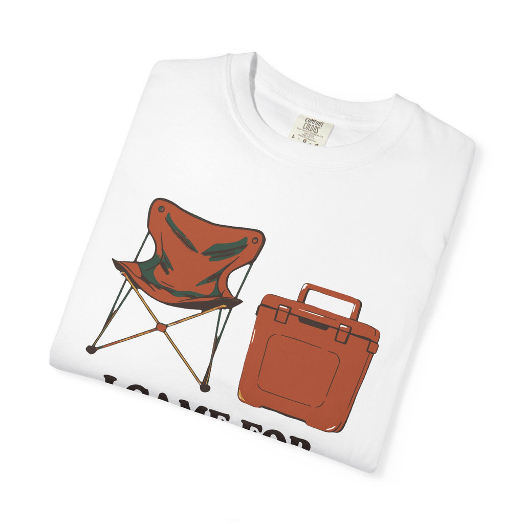 Tailgate Snacks Tee - Retro Camping Chair Cooler Graphic