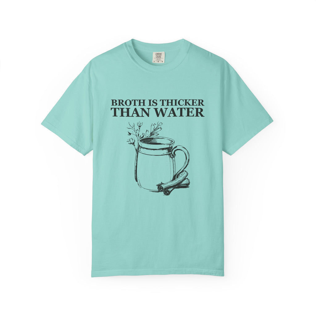 Dark Academia Foodie Fall Shirt - Broth Is Thicker Than Water Tee