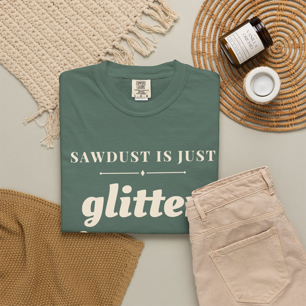 Funny Sawdust is Just Glitter for Men Shirt - Woodworker Dad Gift