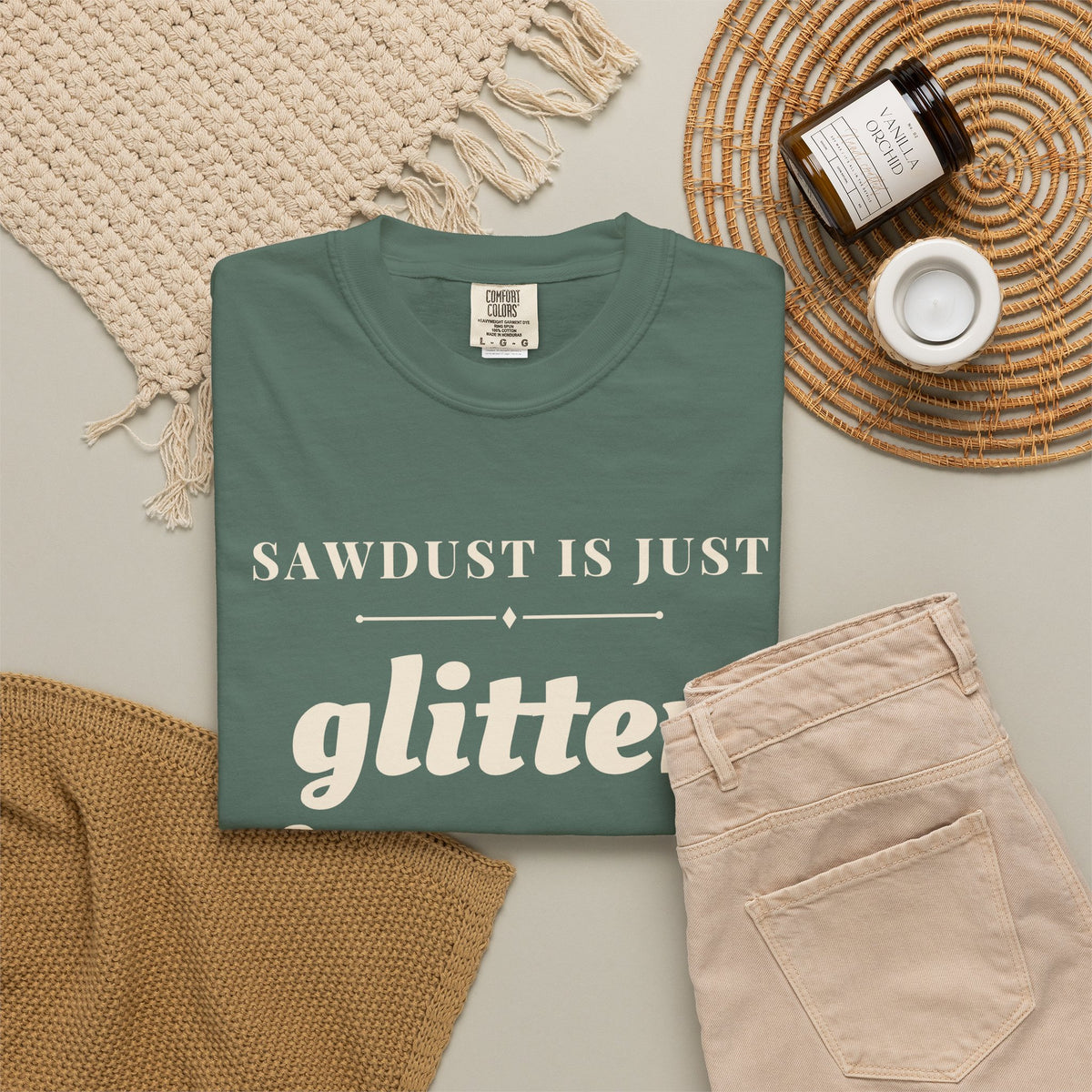 Funny Sawdust is Just Glitter for Men Shirt - Woodworker Dad Gift
