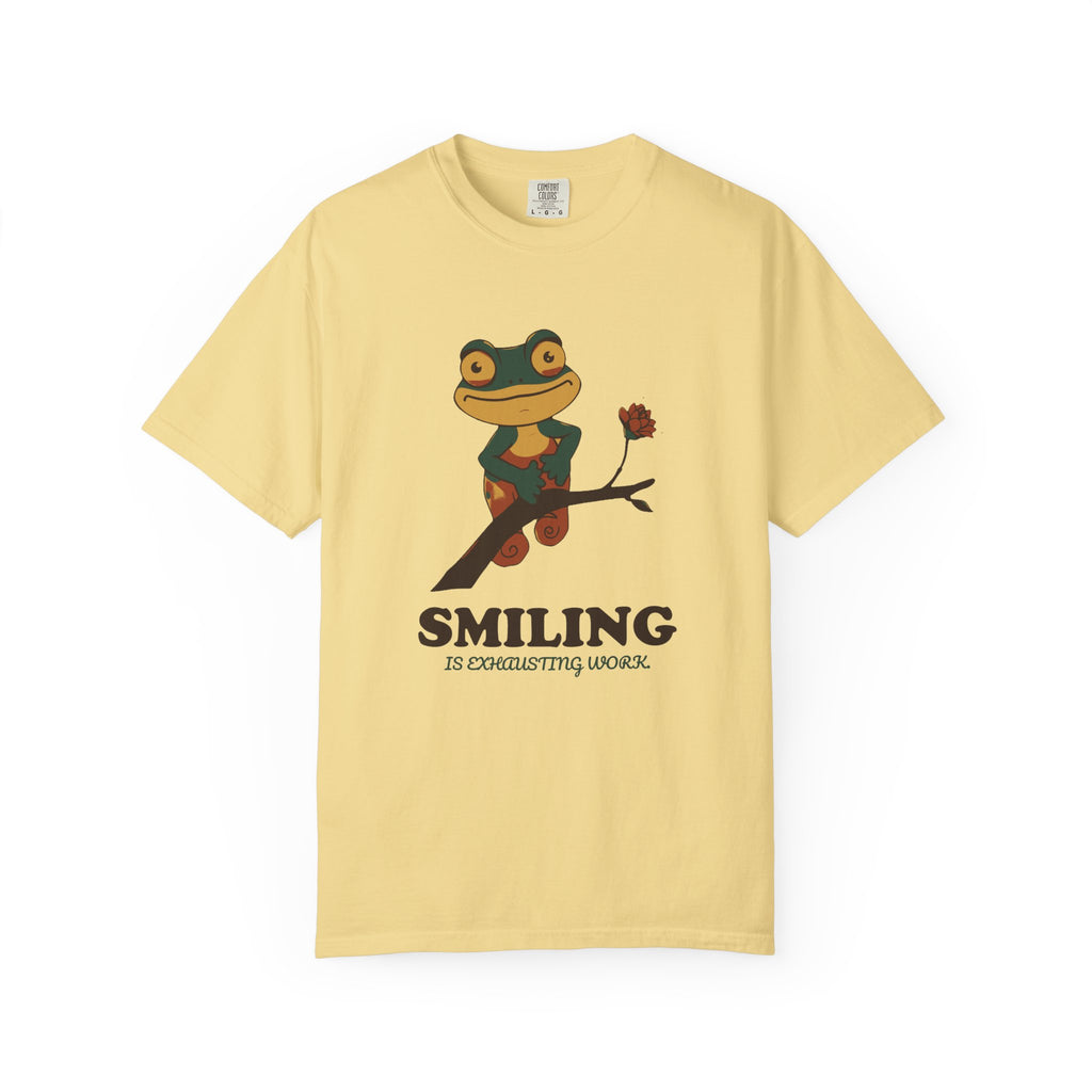 Smiling is Exhausting Work. Shirt Teacher Tee