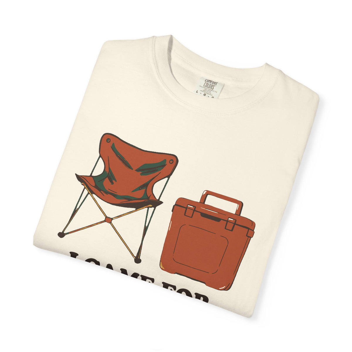 Tailgate Snacks Tee - Retro Camping Chair Cooler Graphic