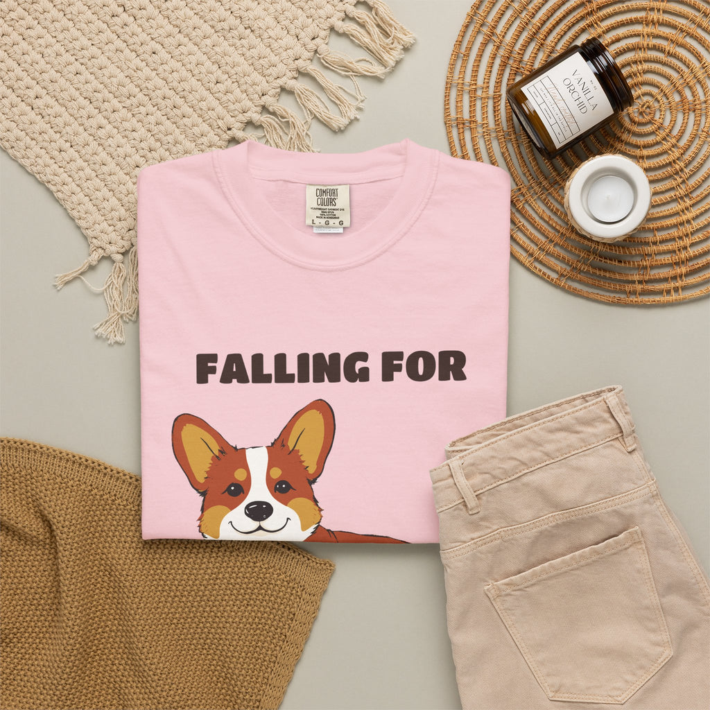 Fall Corgi Shirt - Falling For The Sploot Season Tee