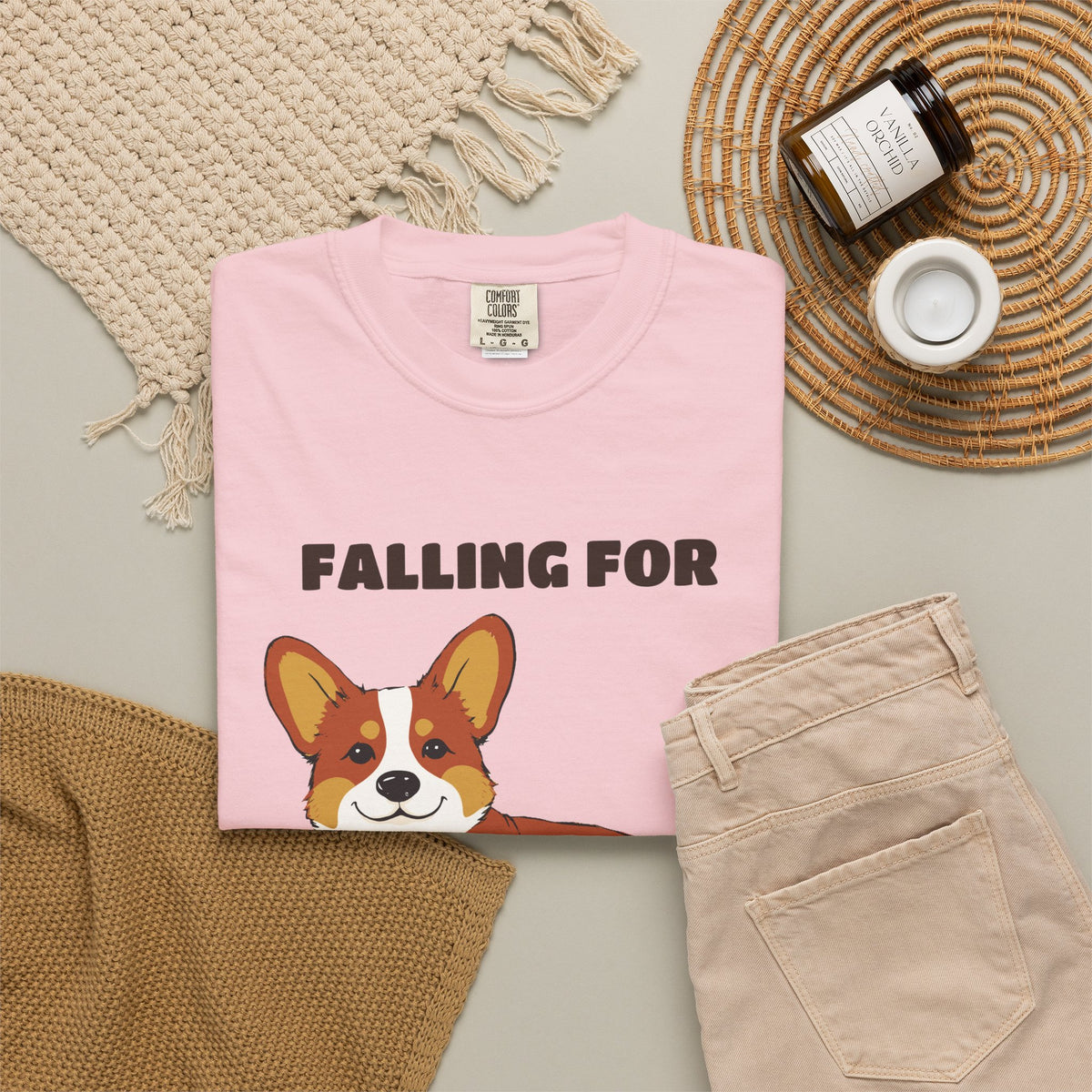 Fall Corgi Shirt - Falling For The Sploot Season Tee