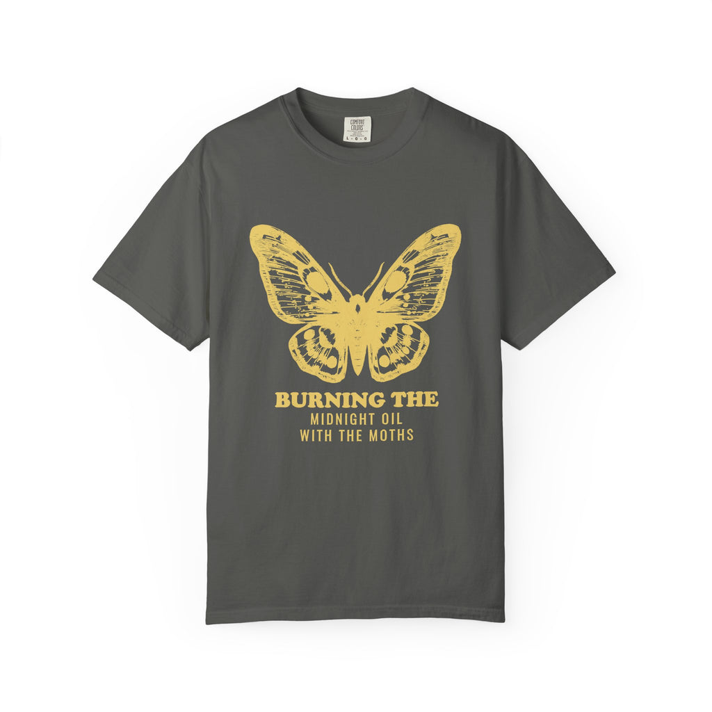 Night Owl Gift Shirt - Burning the Midnight Oil with the Moths Tee