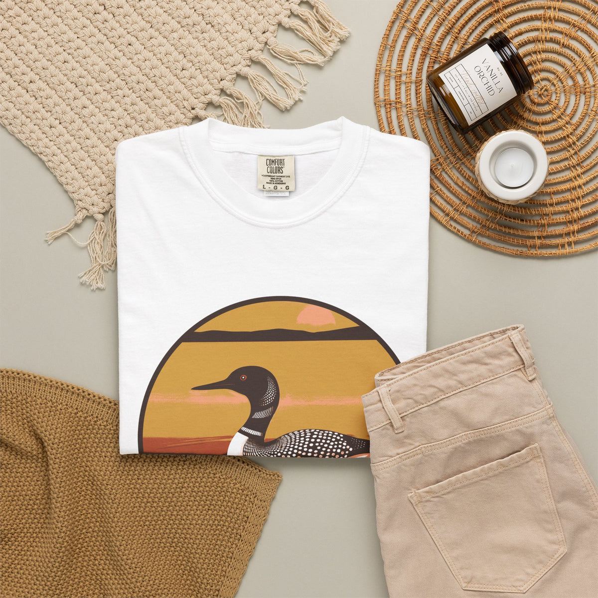 Lake Life Gift Shirt - Morning Loon Tee