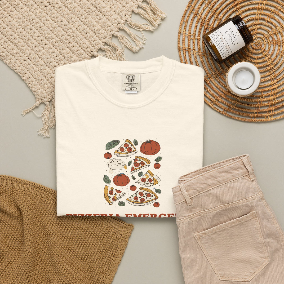 Pizza Lover Shirt - Pizzeria Emergency Out of Dough and Tomatoes Tee