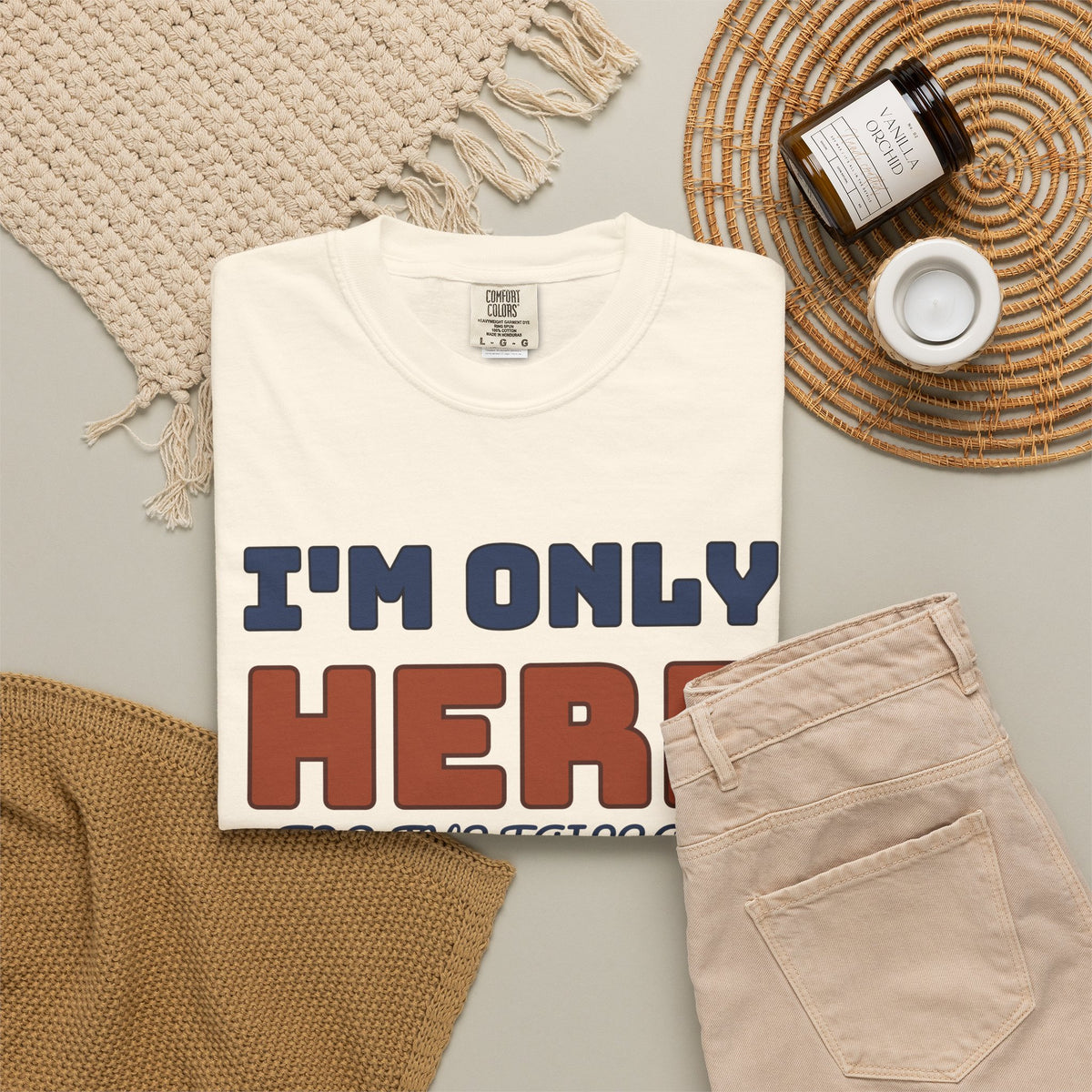 Football Tailgate Fan Shirt - I'm Only Here for the Tailgate Tee