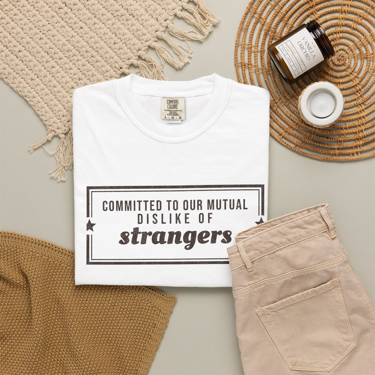 Gift Shirt - Committed to Our Mutual Dislike of Strangers