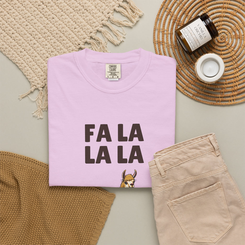 Llama Lover Shirt - Fa La La La Llama Tee