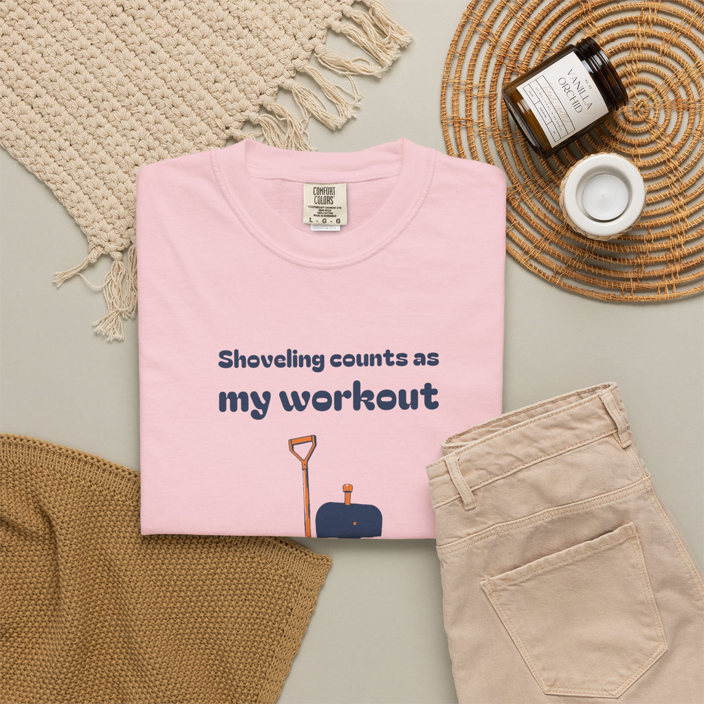 Winter Dad Gift Shirt - Shoveling Counts as My Workout Tee