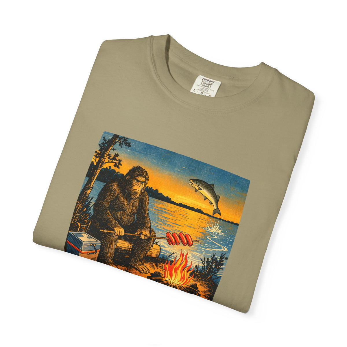Five Star Dining hot dog camping tee by Slow Sunday Tees - Comfort Colors unisex tee