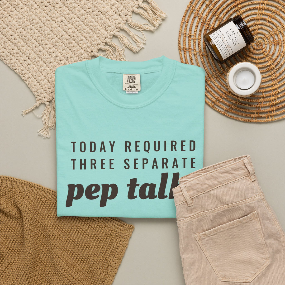 Parent Gift Shirt - Today Required Three Separate Pep Talks Tee