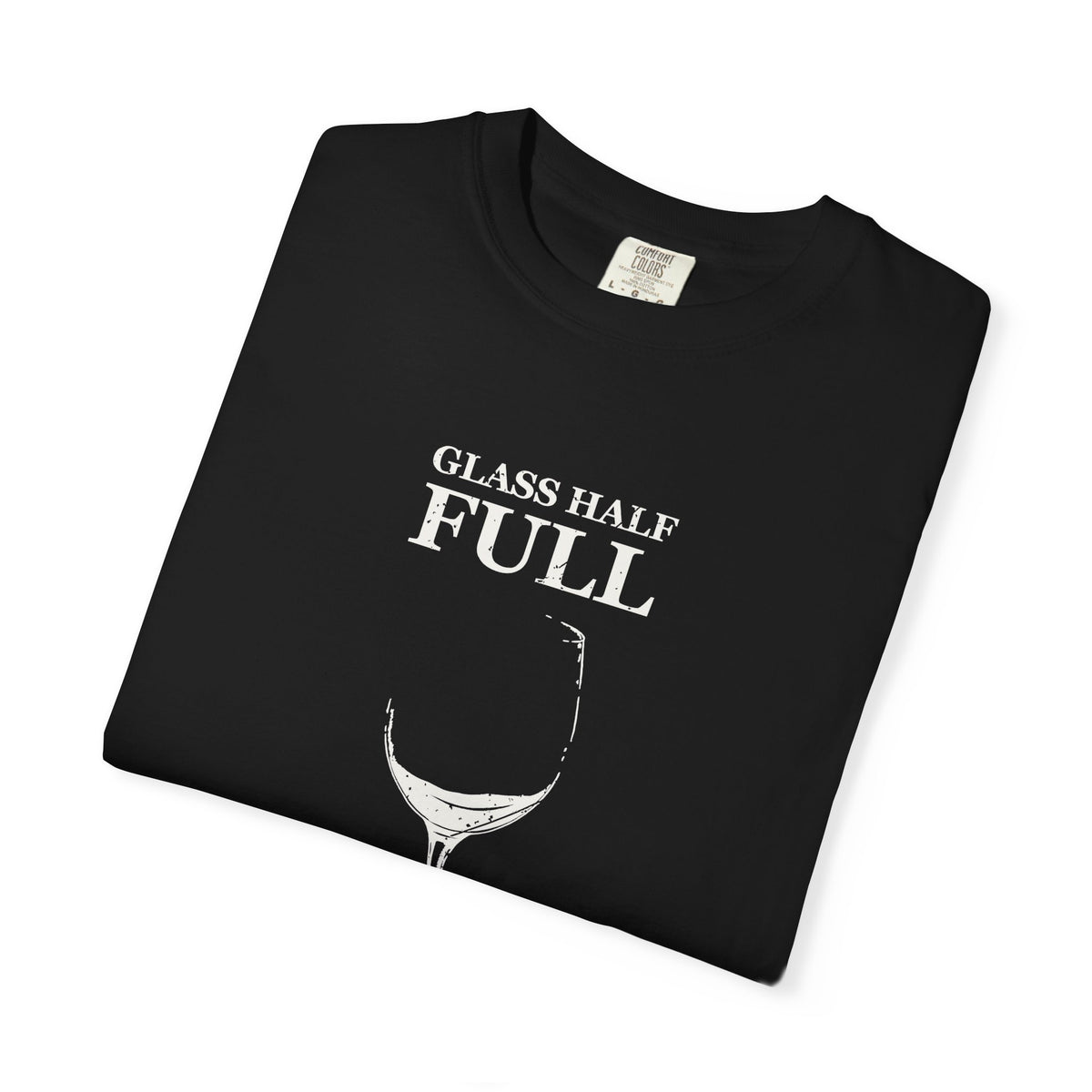 Glass Half Full for about a Minute Shirt Beer Drinker Tee