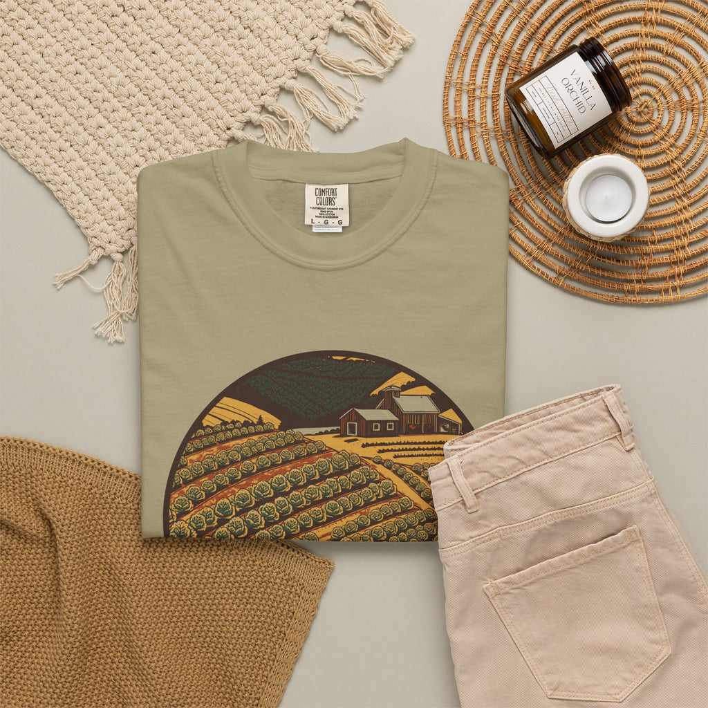 Vegetable Gardener Shirt - Vegetable Farm Hillside Tee