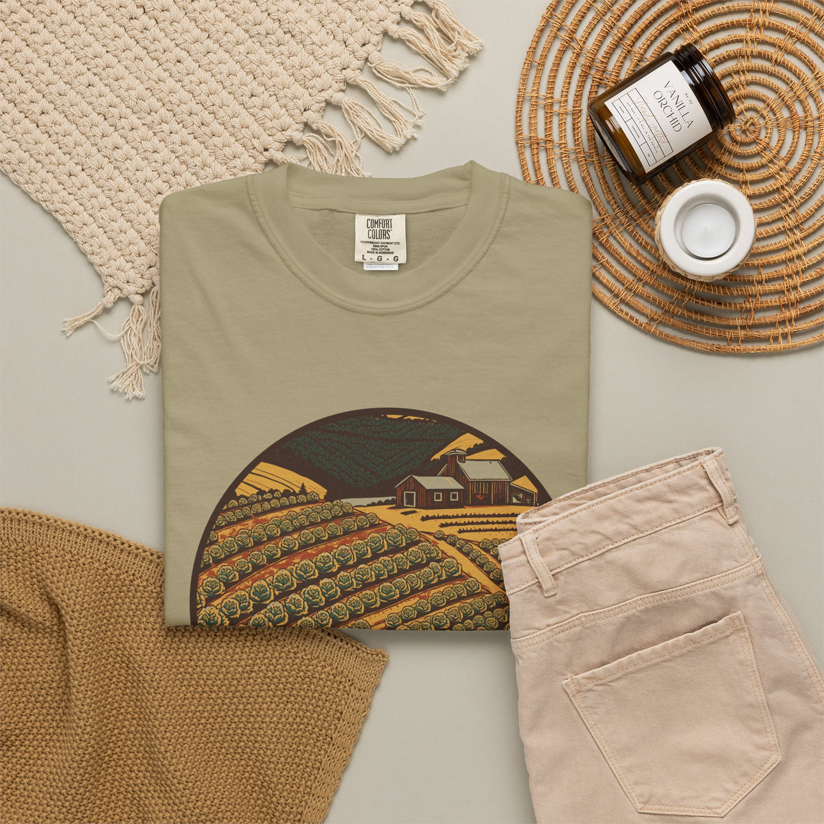 Vegetable Gardener Shirt - Vegetable Farm Hillside Tee