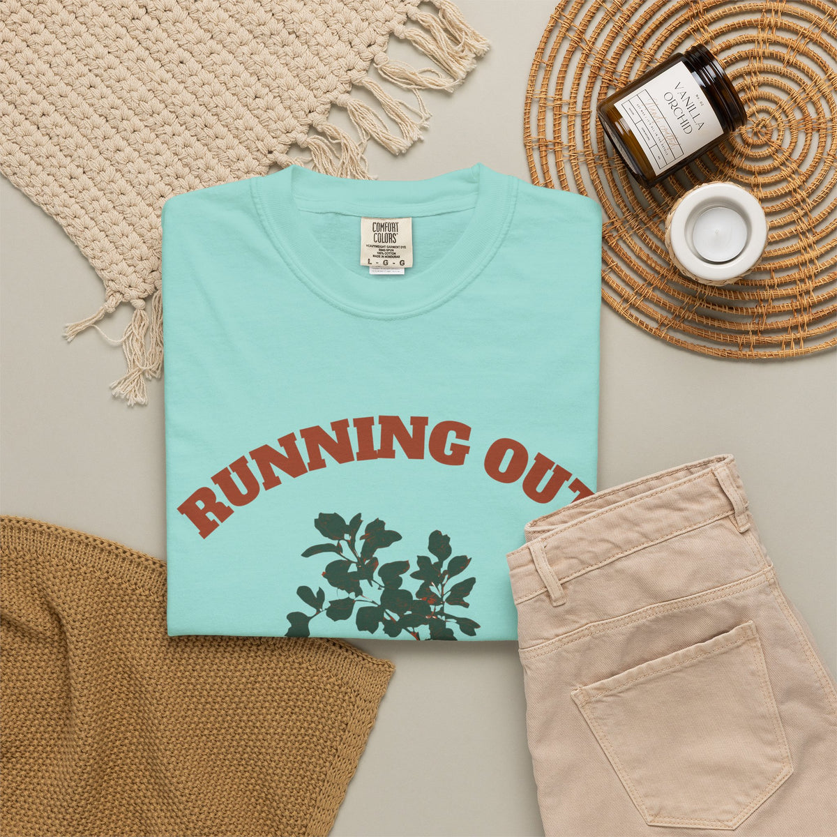 Funny Herb Gardener Shirt - Running Out of Thyme Pun Tee for Gardeners