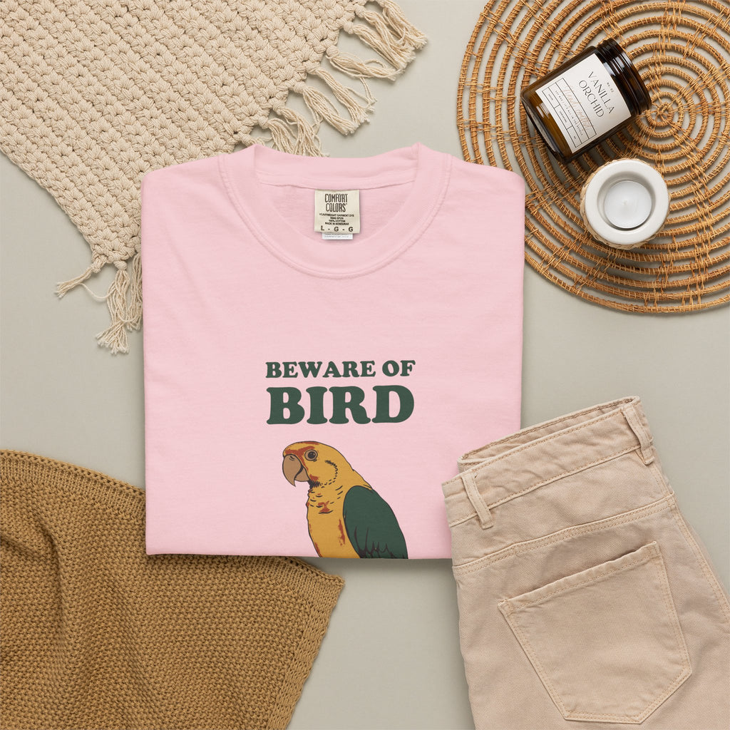 Beware of Bird She's Got Opinions Shirt Parrot Owner Tee