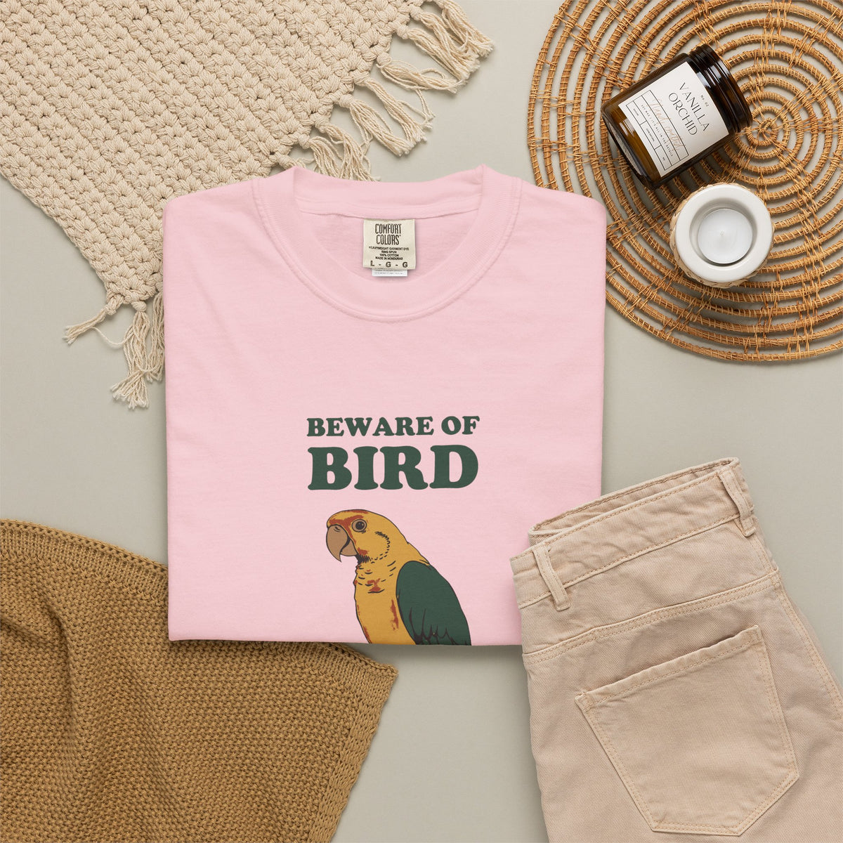Beware of Bird She's Got Opinions Shirt Parrot Owner Tee