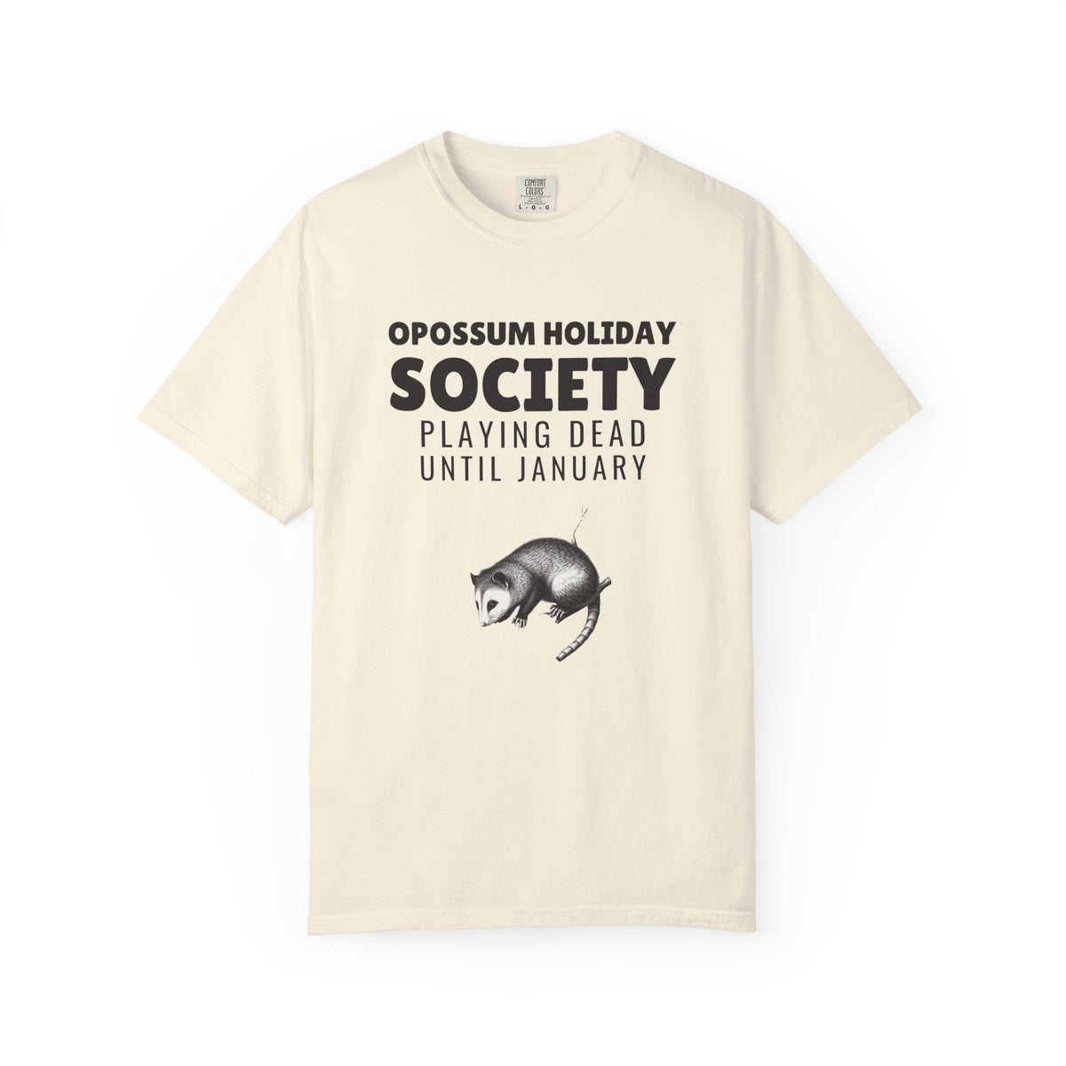 Funny Christmas Shirt - Opossum Holiday Society Playing Dead Until