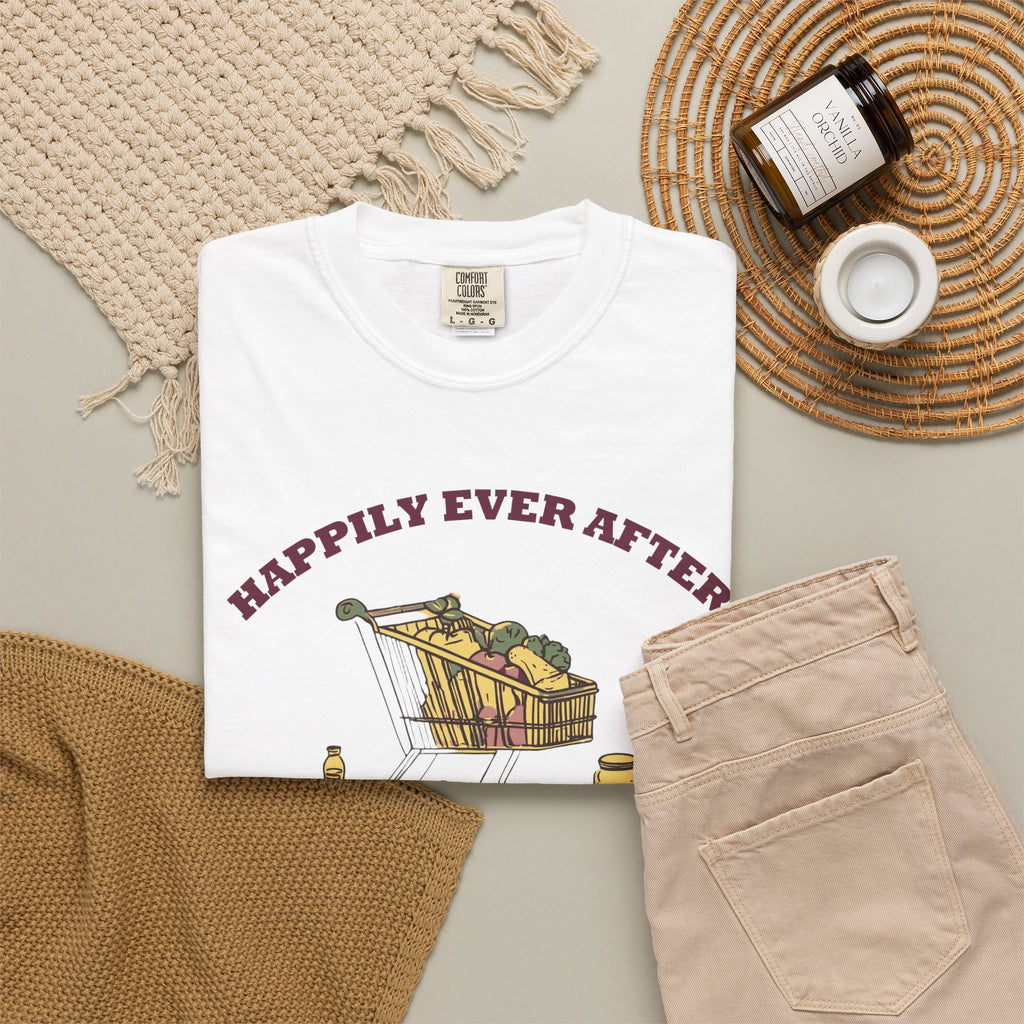 Couple Shirt - Happily Ever After is Mostly Grocery Shopping