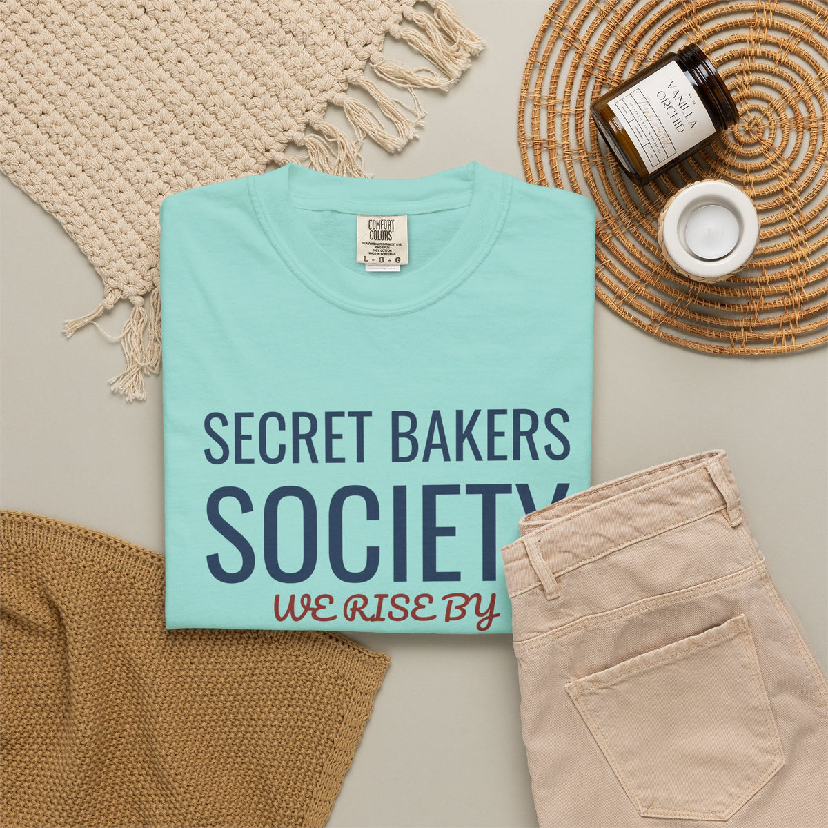 Pastry Chef Shirt - Secret Bakers Society We Rise by Lifting Dough Tee