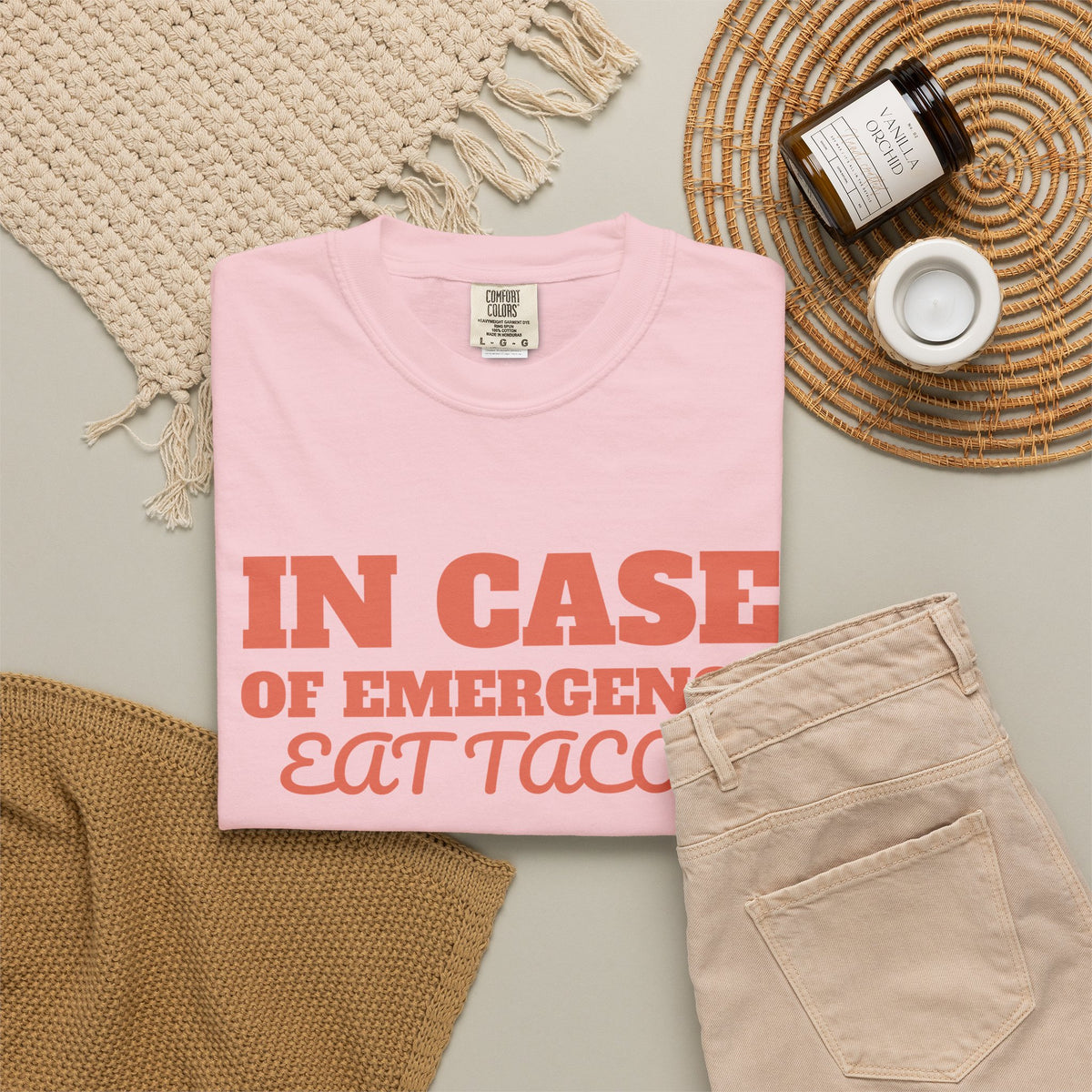 Foodie Gift Shirt - In Case of Emergency Eat Tacos Tee