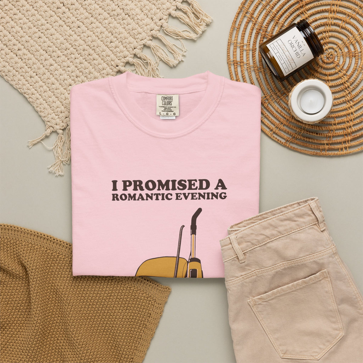 Gift Shirt - I Promised a Romantic Evening so I Vacuumed