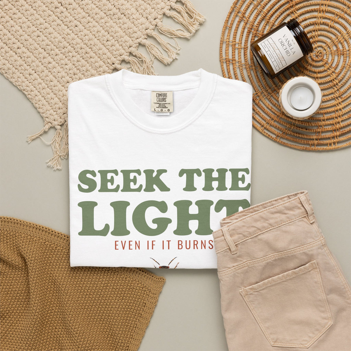 Entomology Gift Shirt - Seek the Light Even If It Burns Tee
