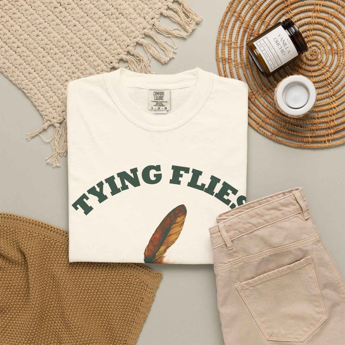 Fly Fishing Shirt Tying Flies Knots Hold When They Want Men's Tee