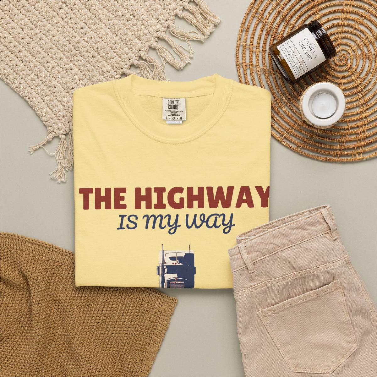 Truck Driver Shirt - The Highway is My Way Tee