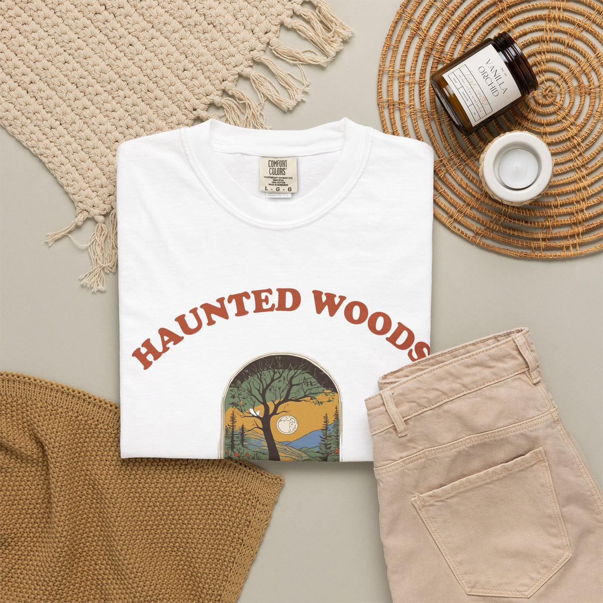 Woods Shirt - Haunted Woods Not Easily Startled out Here