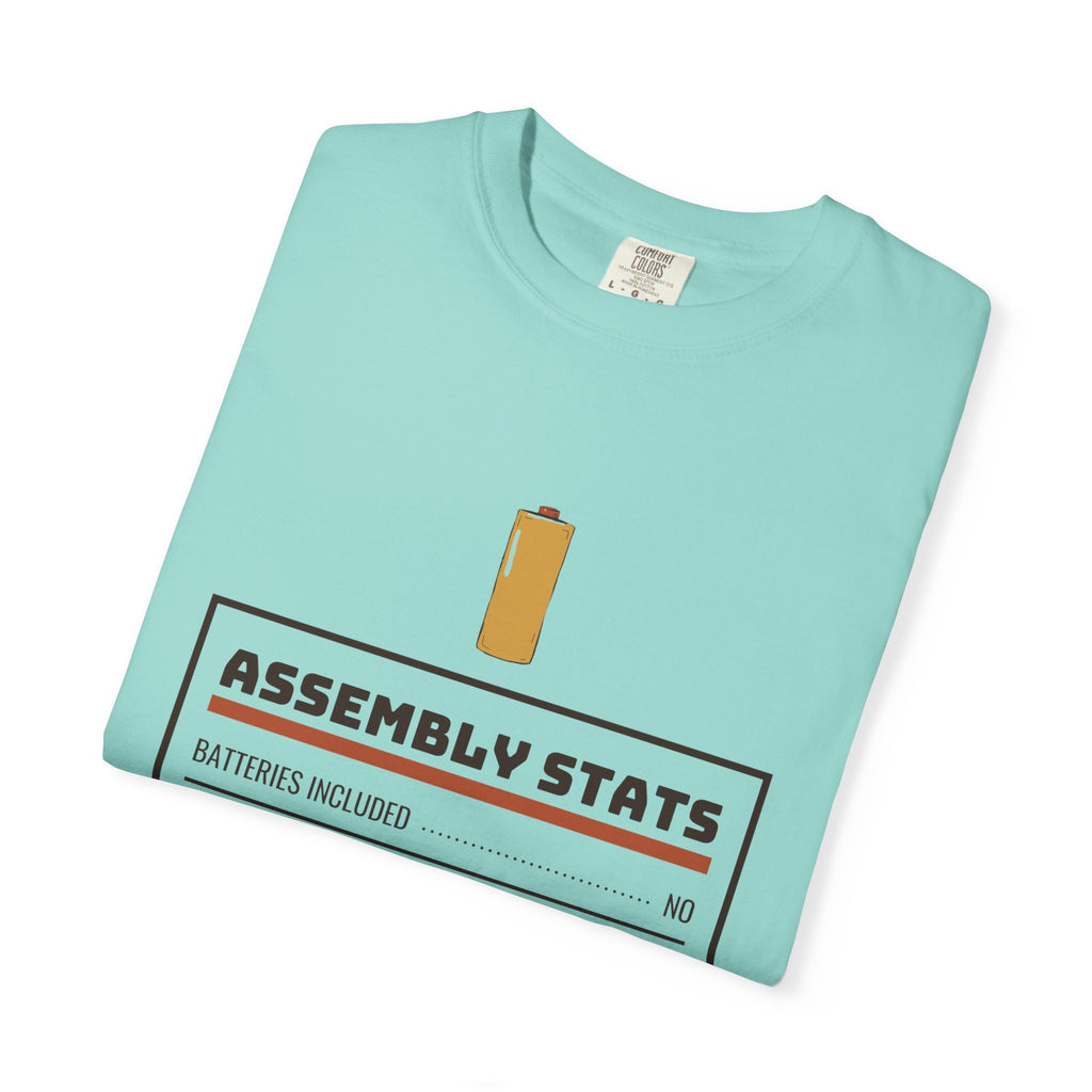 Men's Dad Christmas Shirt - Assembly Stats Storybook Art Tee